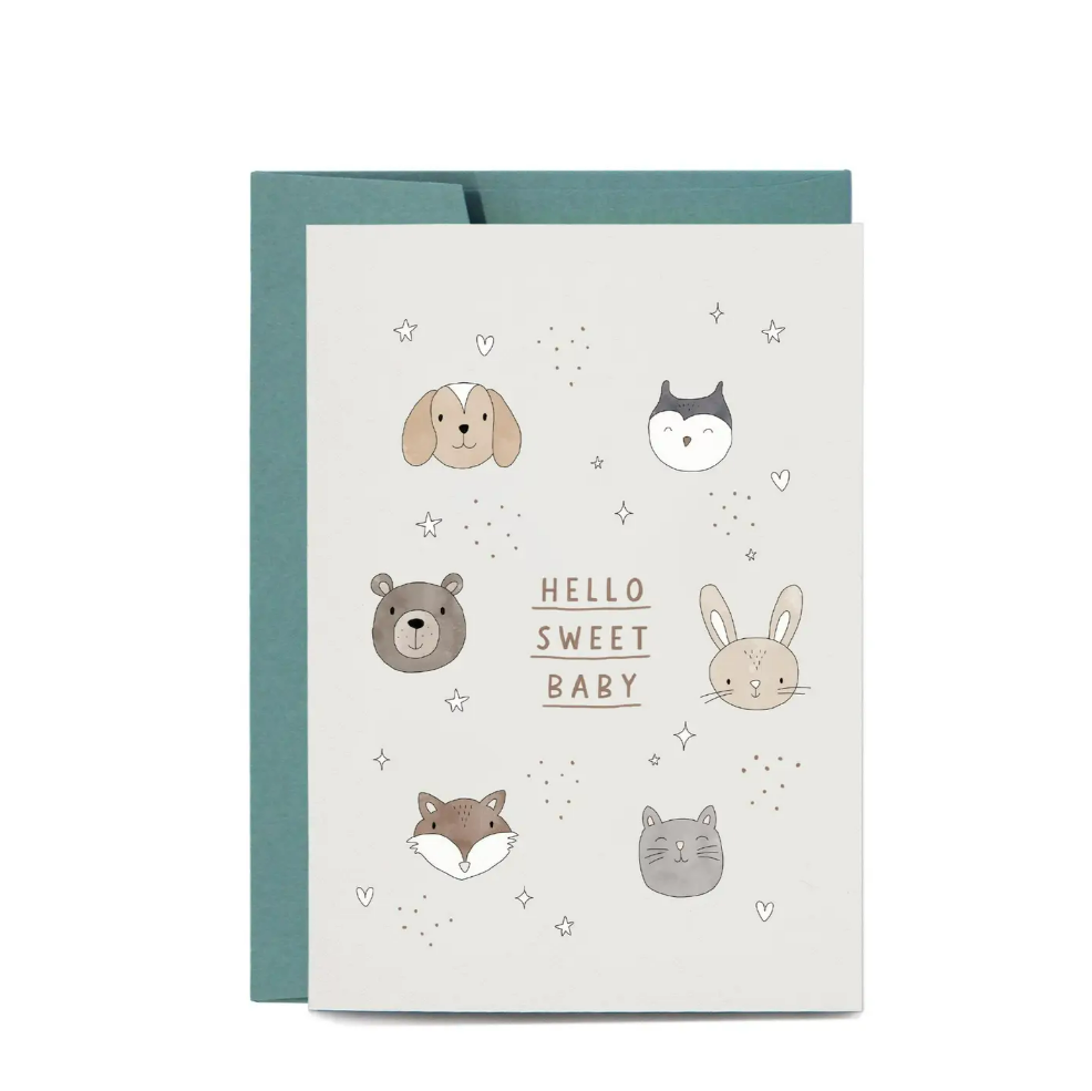 In The Daylight Sweet Baby Animals Greeting Card