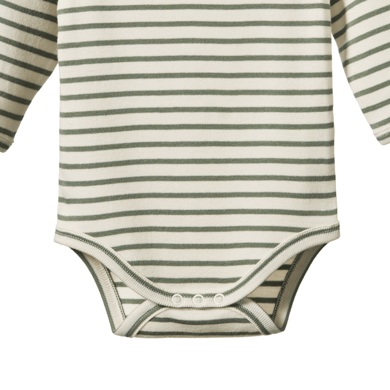 Nature Baby Long Sleeve Bodysuit Nettle Sailor Stripe – Little