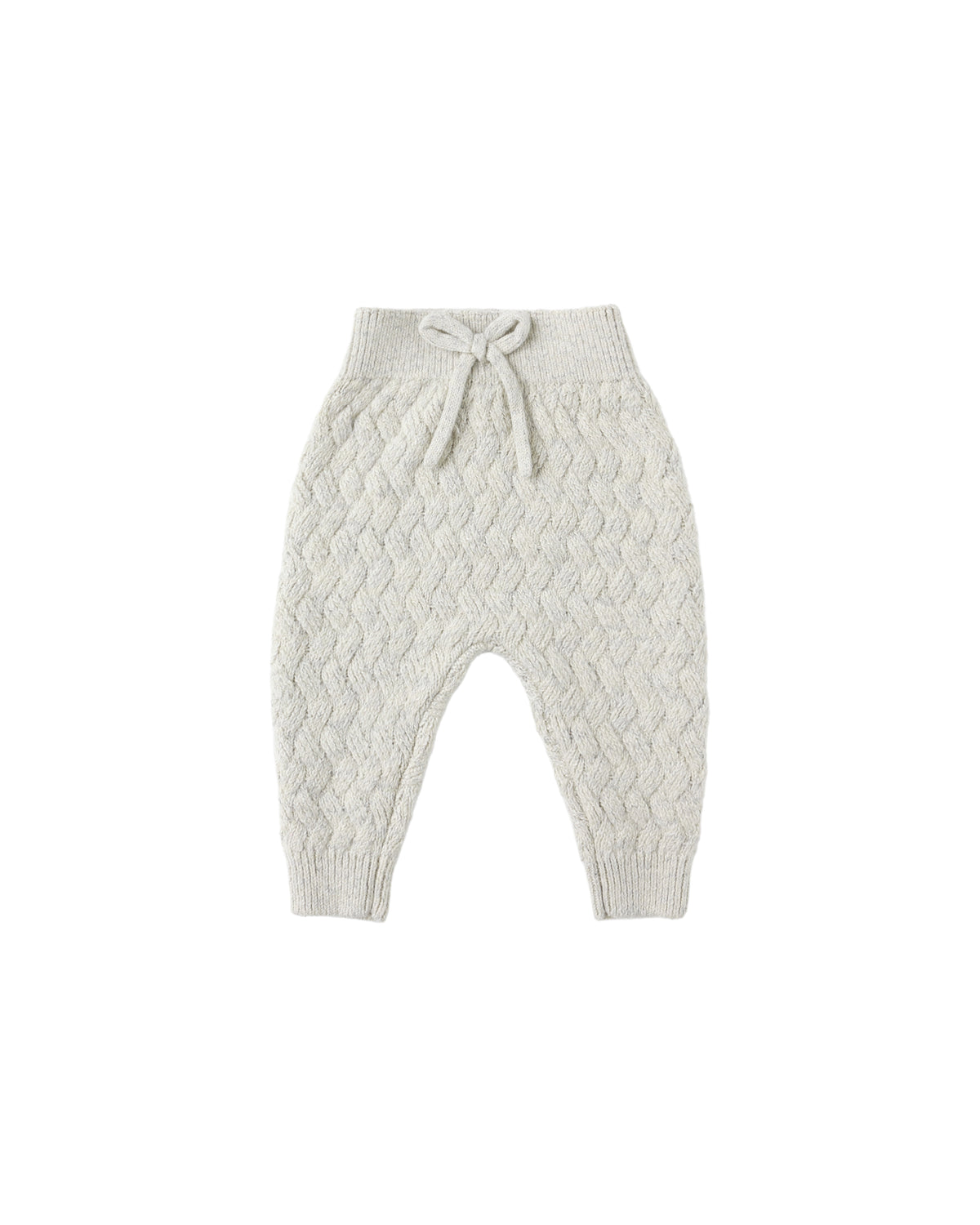 Quincy Mae KNIT PANT || HEATHERED BLUE