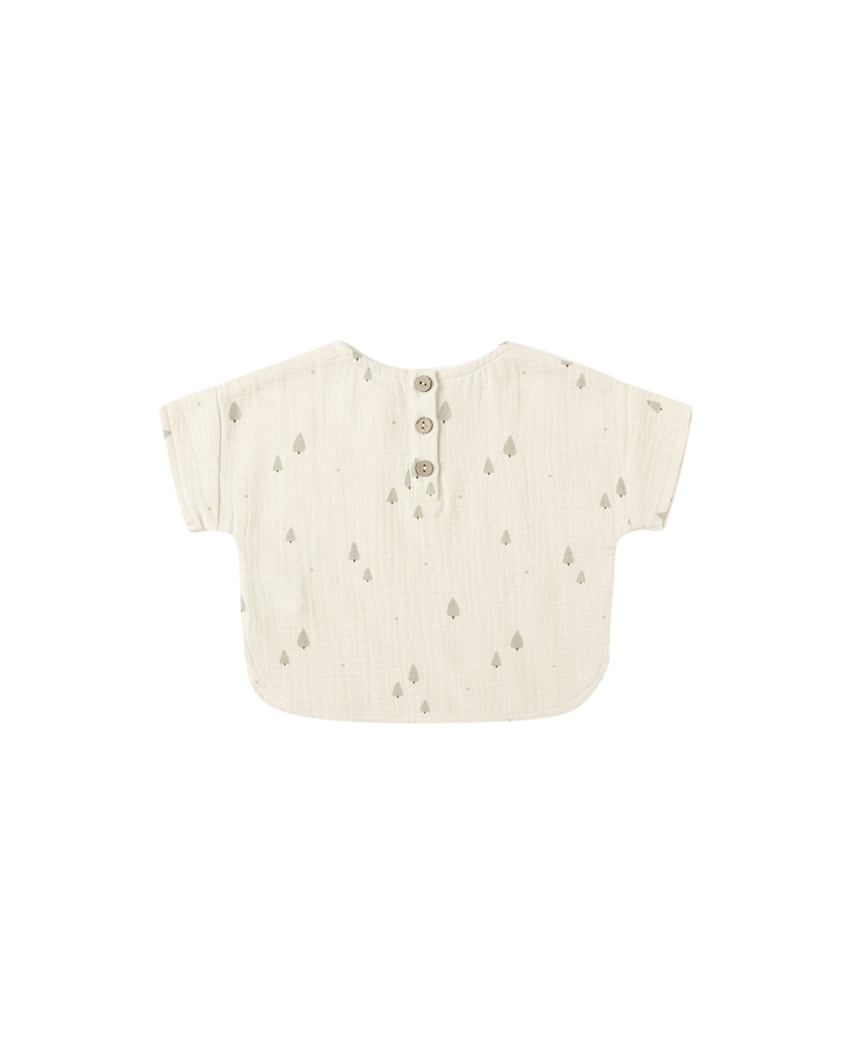 Quincy Mae WOVEN BOXY TOP || TREES