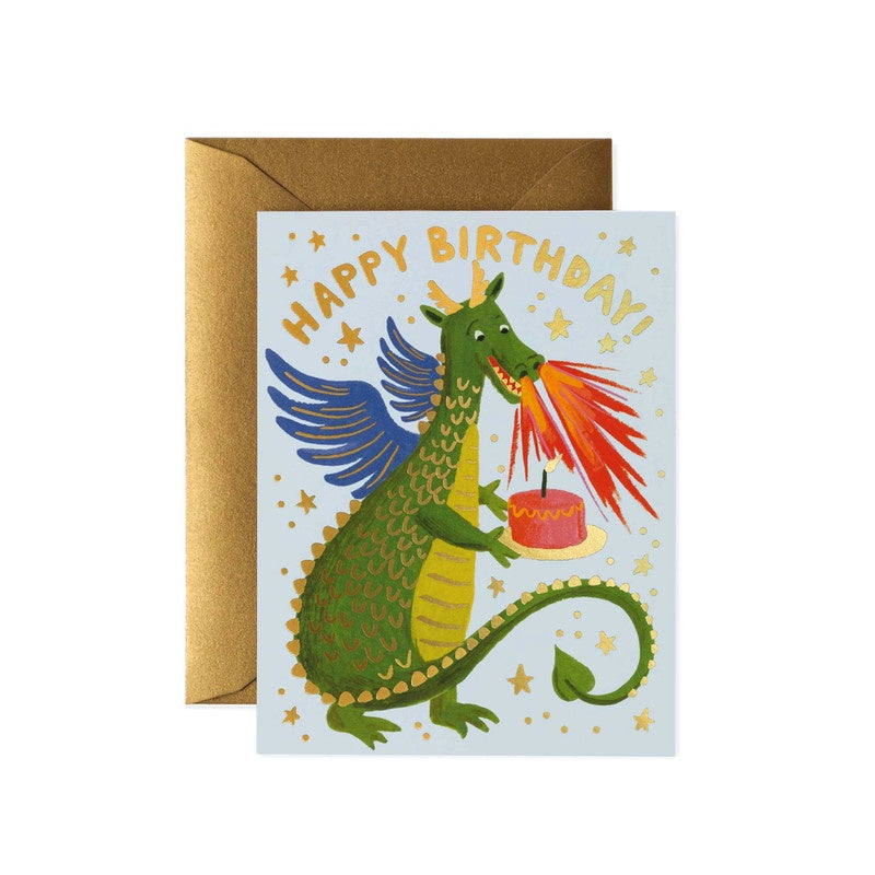 Rifle Paper Birthday Dragon Greeting Card