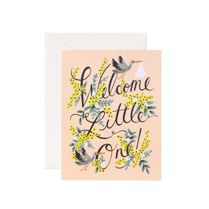 Rifle Paper Co Greeting Card Welcome Little One