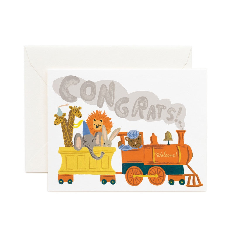Rifle Paper Co. Greeting Card Little Engine Congrats