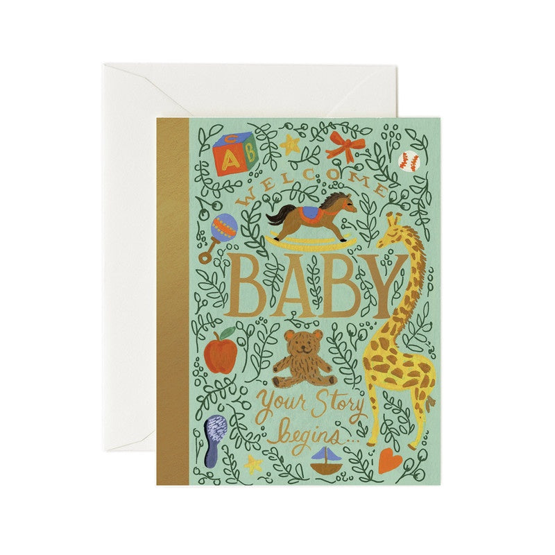 Rifle Paper Greeting Card Storybook Baby