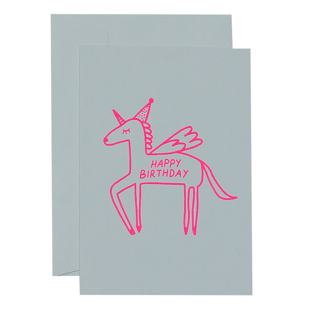 Me and Amber Flying Unicorn Card
