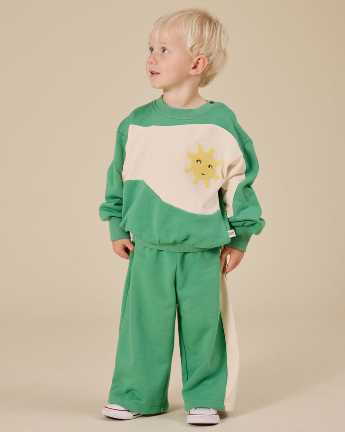 Goldie and Ace New Season Fern Terry Panel Sweats Collection