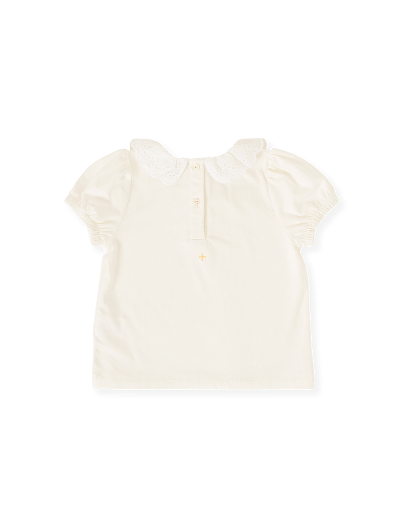Goldie and Ace Laura Puff Sleeve Collar Top