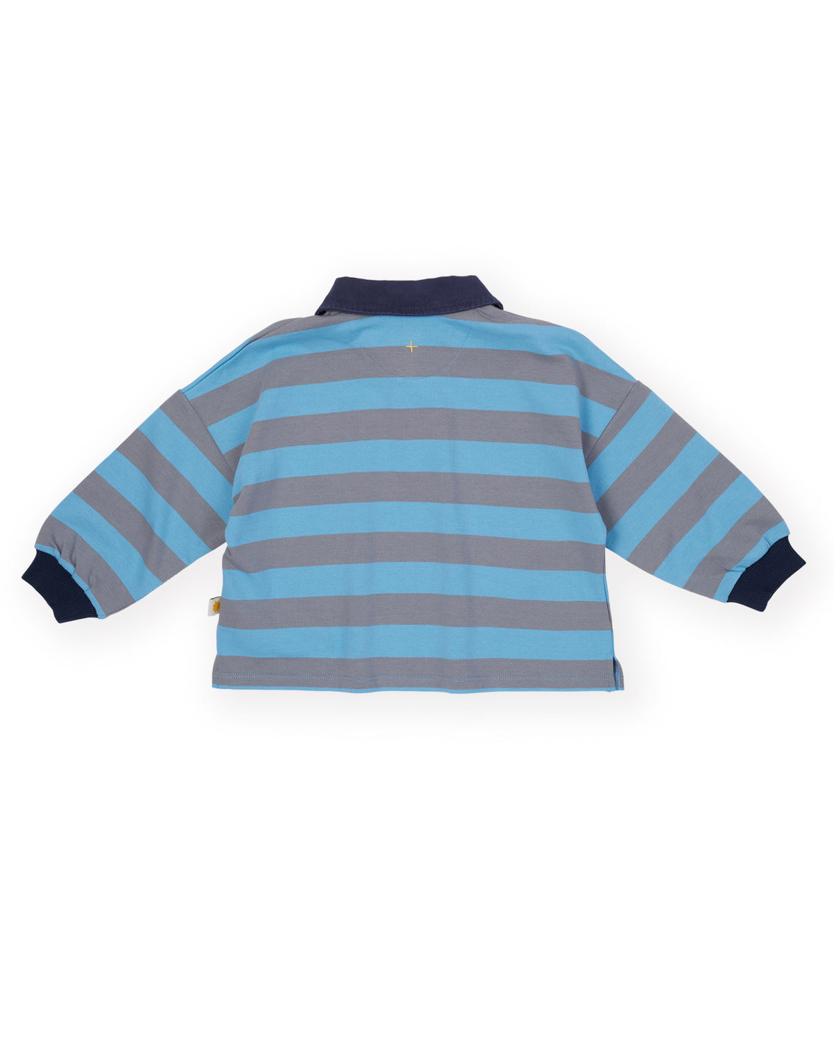 Goldie and Ace RUGBY STRIPE TERRY SWEAT TOP BLUE