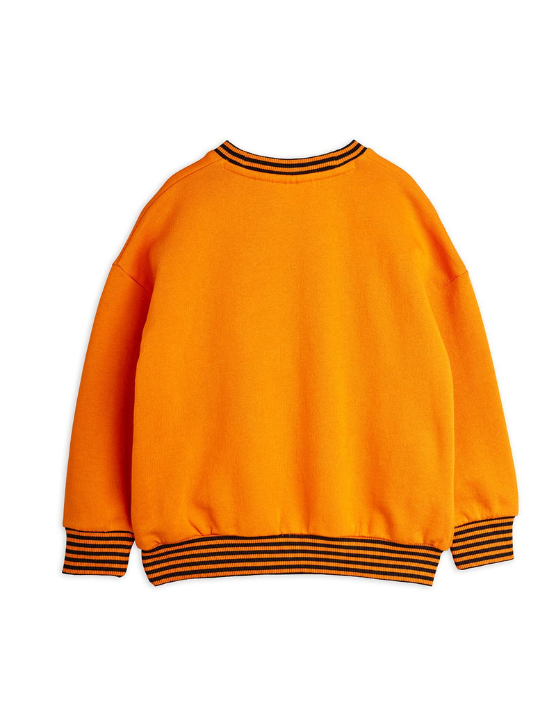 Mini Rodini Football Chenille Sweater Orange