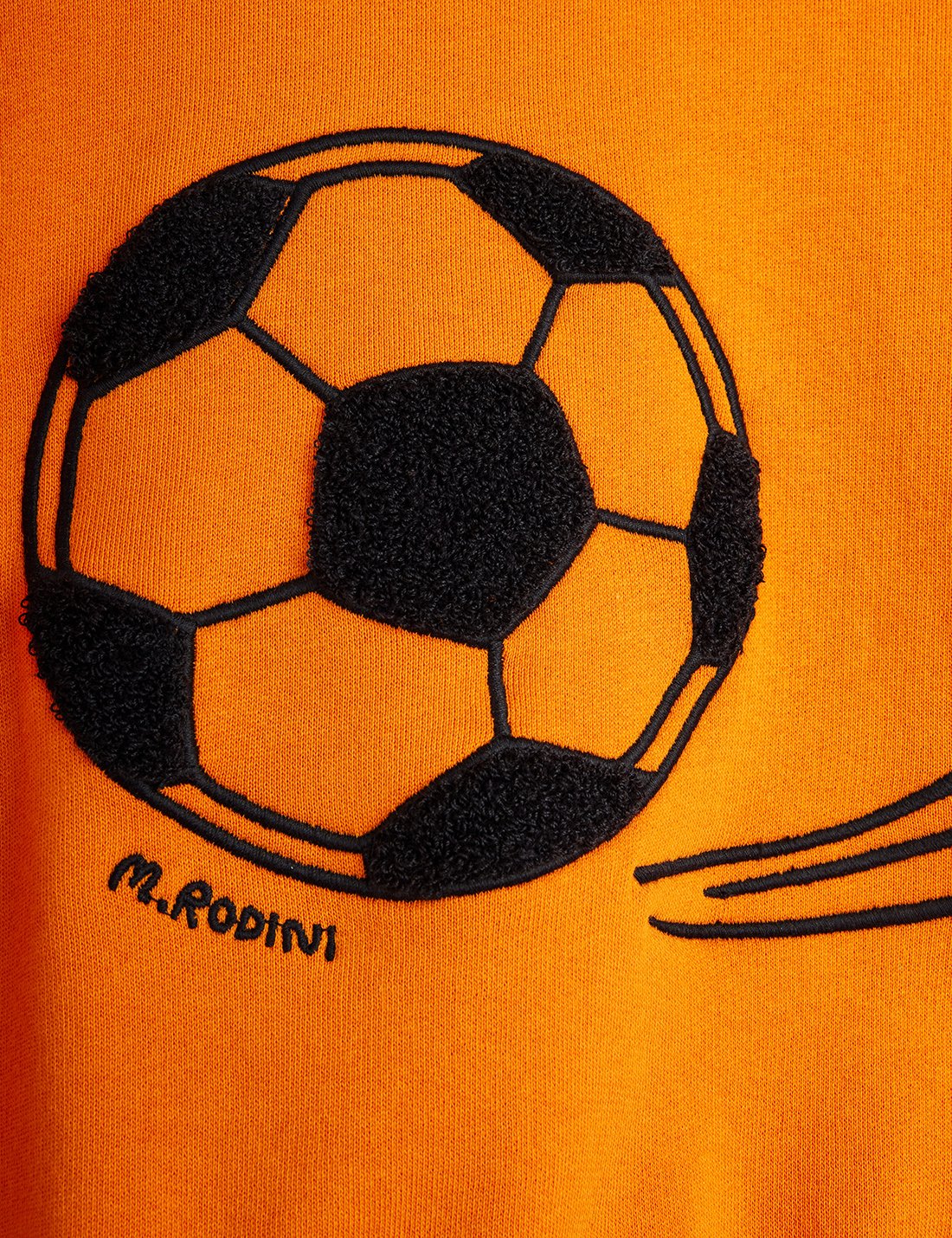 Mini Rodini Football Chenille Sweater Orange