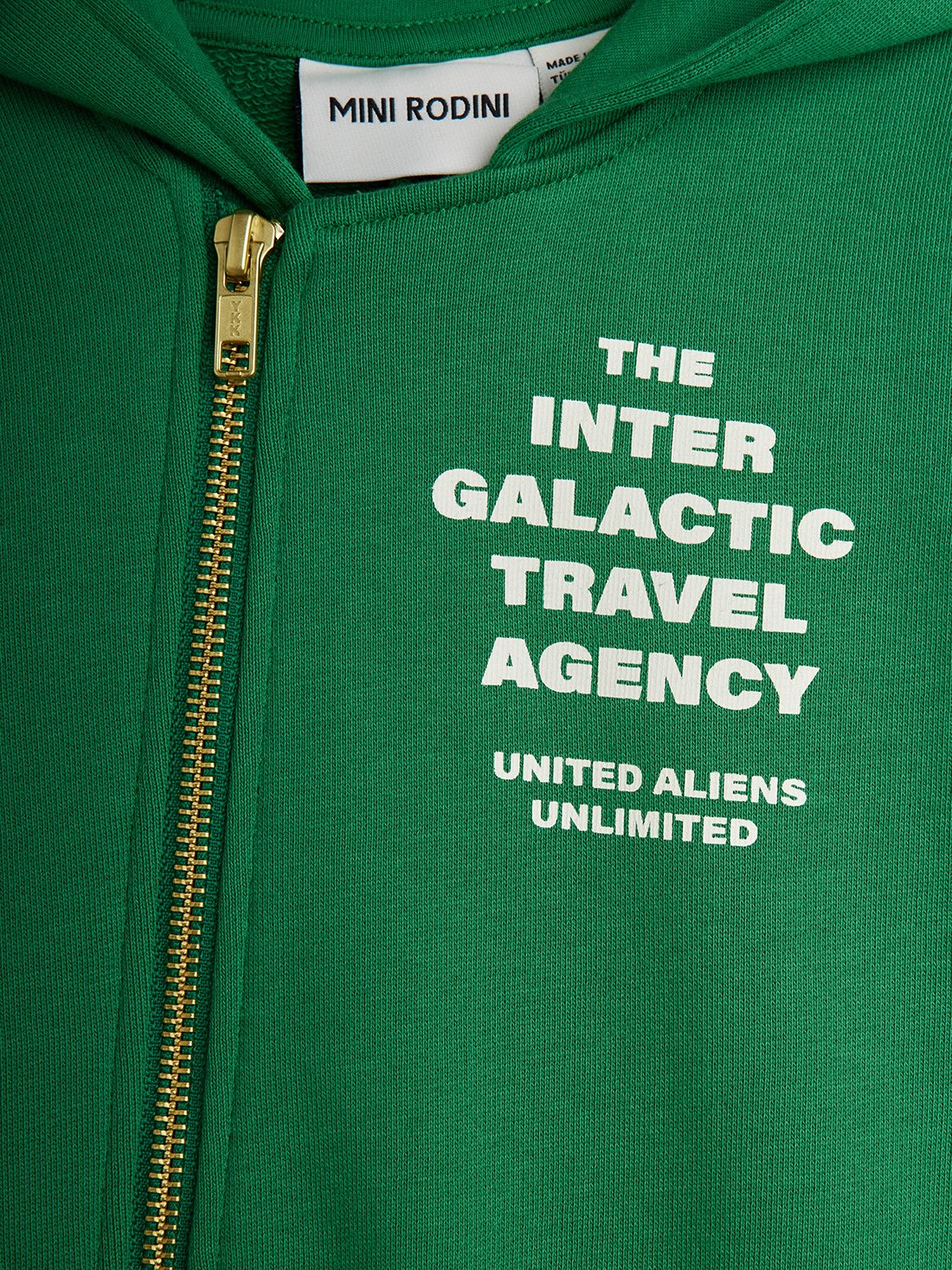 Mini Rodini Travel Agency Onesie Green