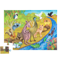 Crocodile Creek Classic Floor Puzzle 36 Pc - Outback Adventures
