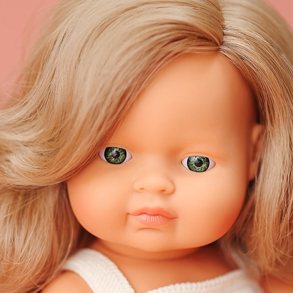 Miniland - Baby Doll Blonde Girl 38cm