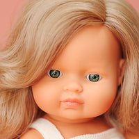 Miniland - Baby Doll Blonde Girl 38cm