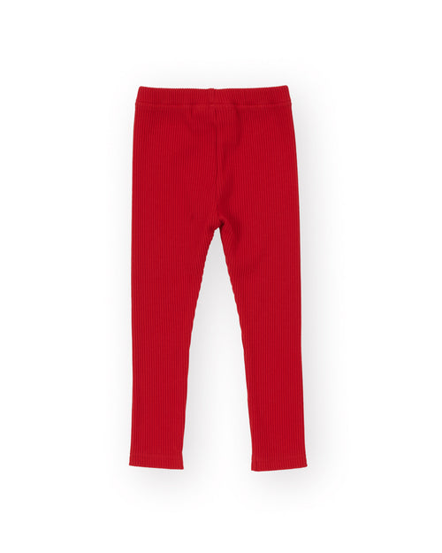 Goldie and Ace BOWIE RIB LEGGING RED