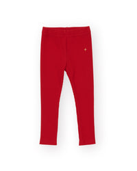 Goldie and Ace BOWIE RIB LEGGING RED