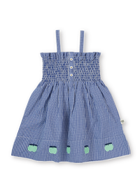 Goldie and Ace Shirred Gingham Apple Dress