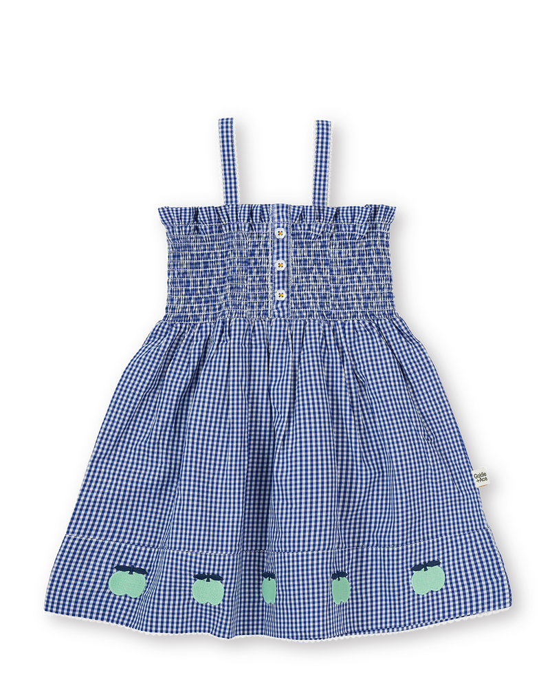 Goldie and Ace Shirred Gingham Apple Dress