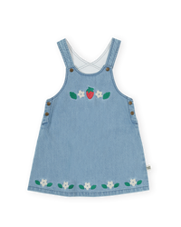Goldie and Ace Wild Strawberry Pinafore Dress