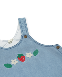 Goldie and Ace Wild Strawberry Pinafore Dress