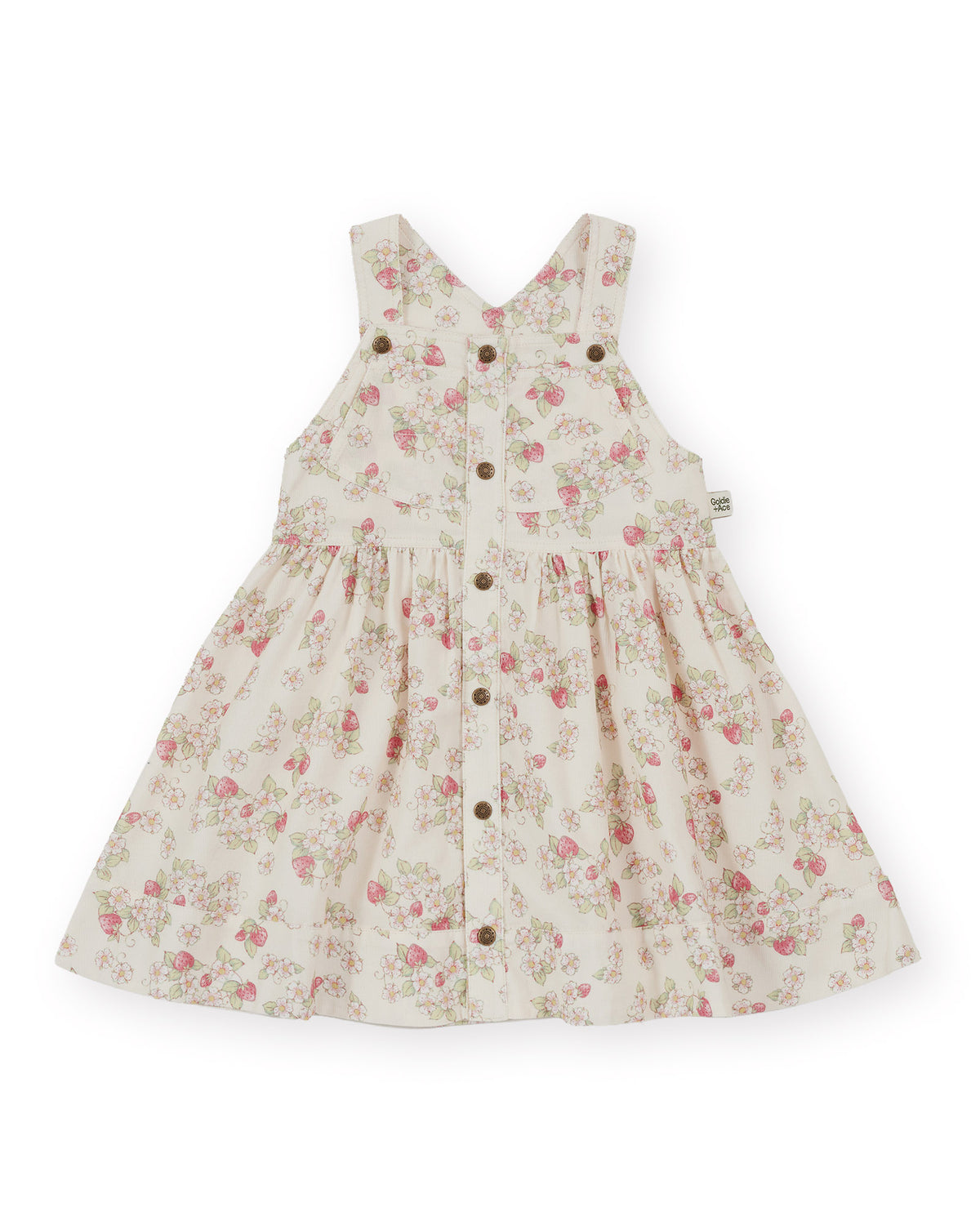 Goldie and Ace STRAWBERRY FIELDS PINAFORE DRESS
