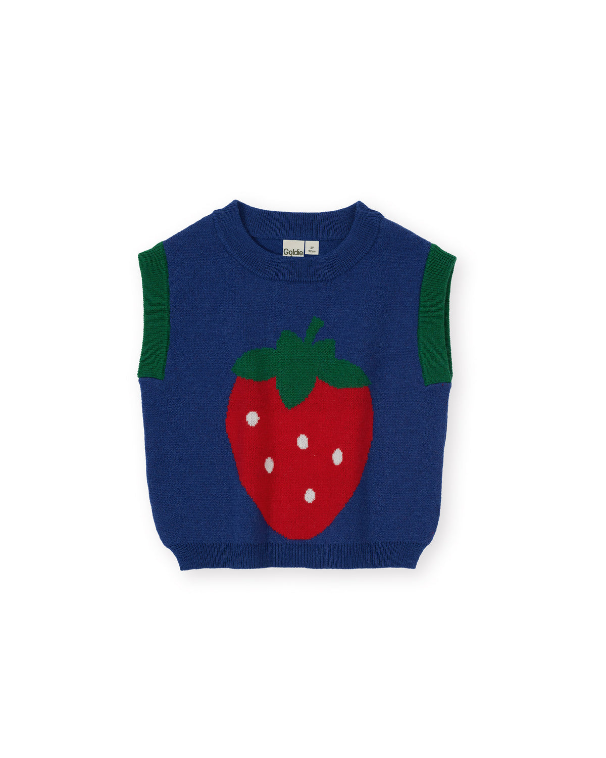 Goldie and Ace JUMBO STRAWBERRY KNIT VEST