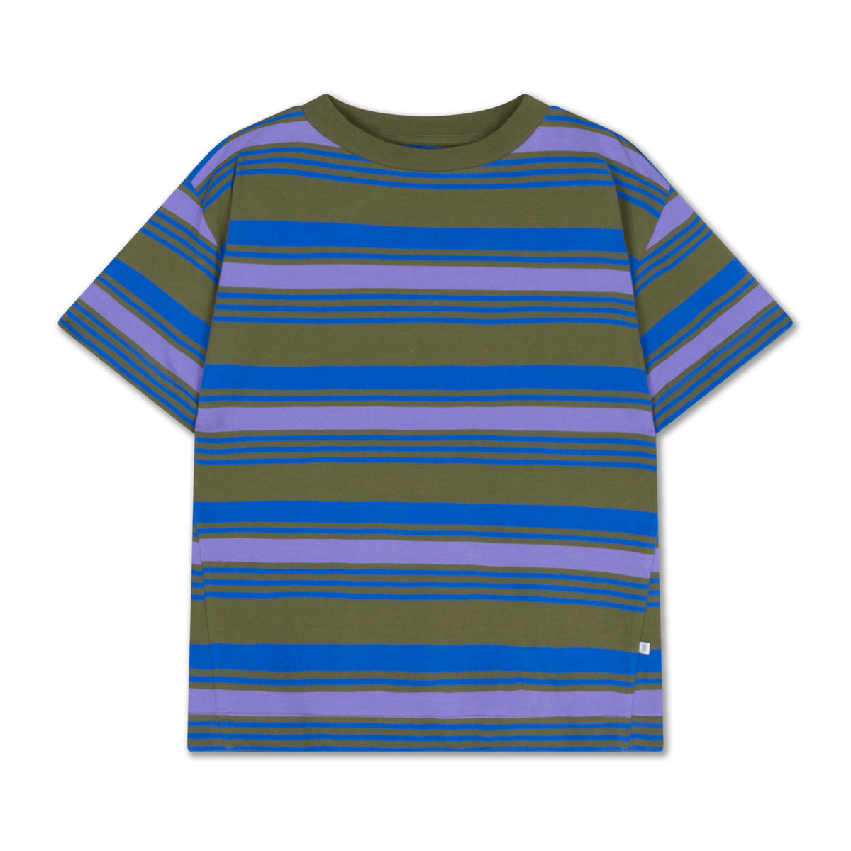 Repose AMS Tee Shirt - khaki bloom stripe