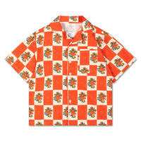 Repose AMS boxy shirt - flower tiles