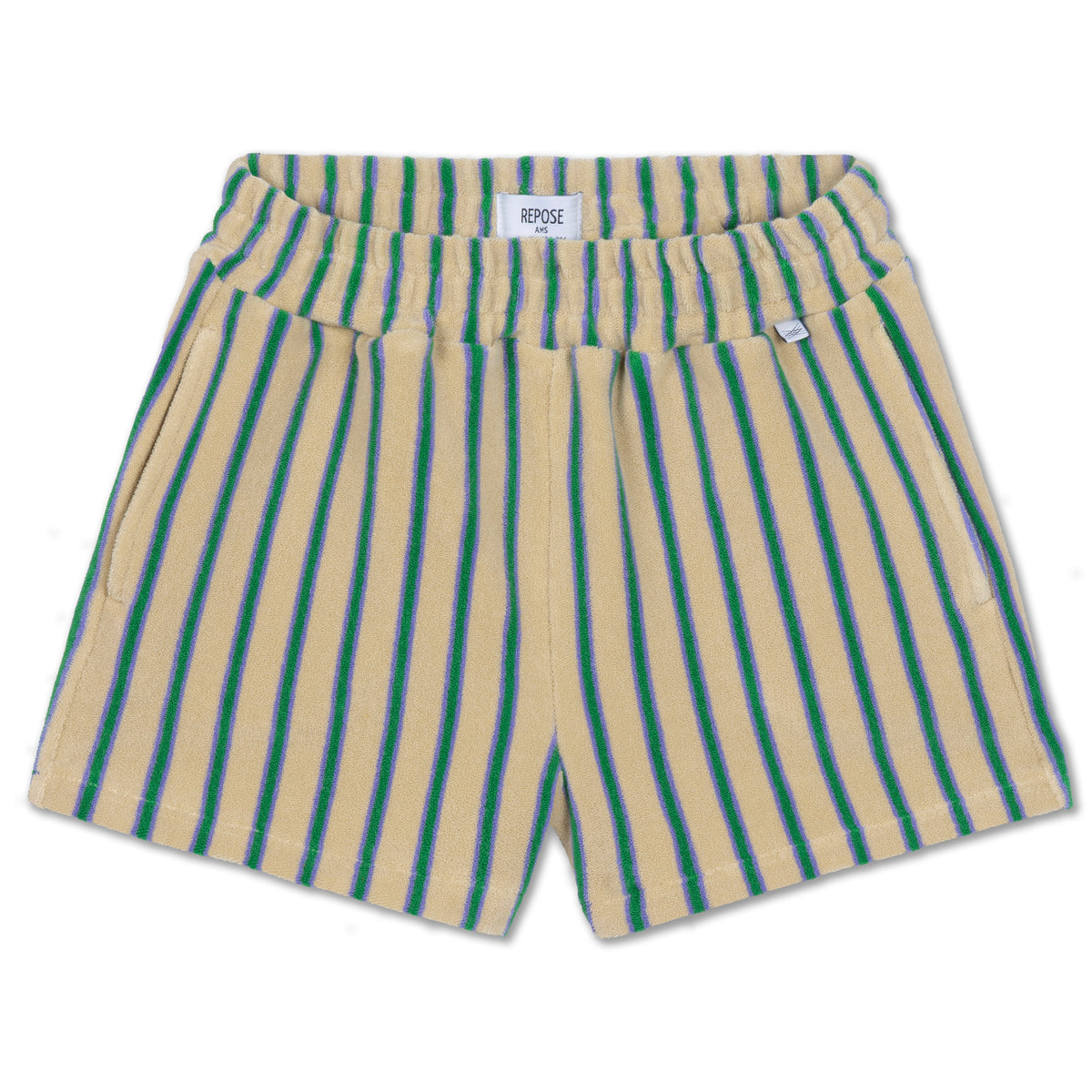 Repose AMS Short - jade bloom stripe