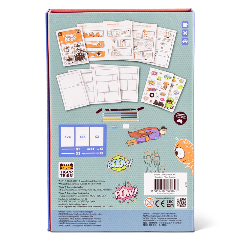 Tiger Tribe Comic Book Kit - Practice. Plan. Create.
