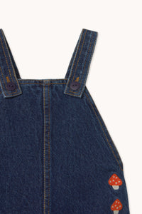 Tiny Cottons MINI MUSHROOMS EMBROIDERED DUNGAREE