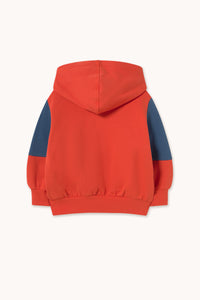 Tiny Cottons TINY COLOR BLOCK HOODIE dark red