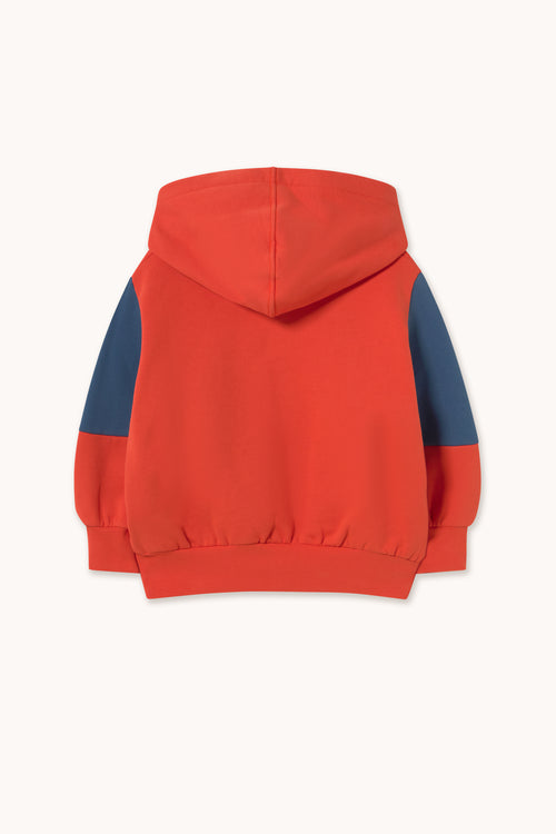 Tiny Cottons TINY COLOR BLOCK HOODIE dark red