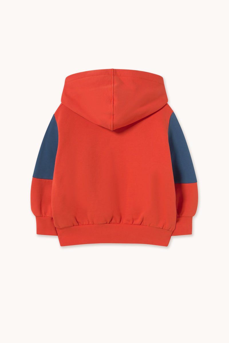 Tiny Cottons TINY COLOR BLOCK HOODIE dark red