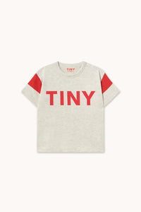 Tiny Cottons TINY LOGO COLOR BLOCK TEE cream heather