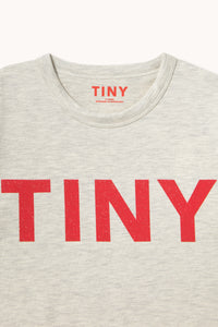 Tiny Cottons TINY LOGO COLOR BLOCK TEE cream heather