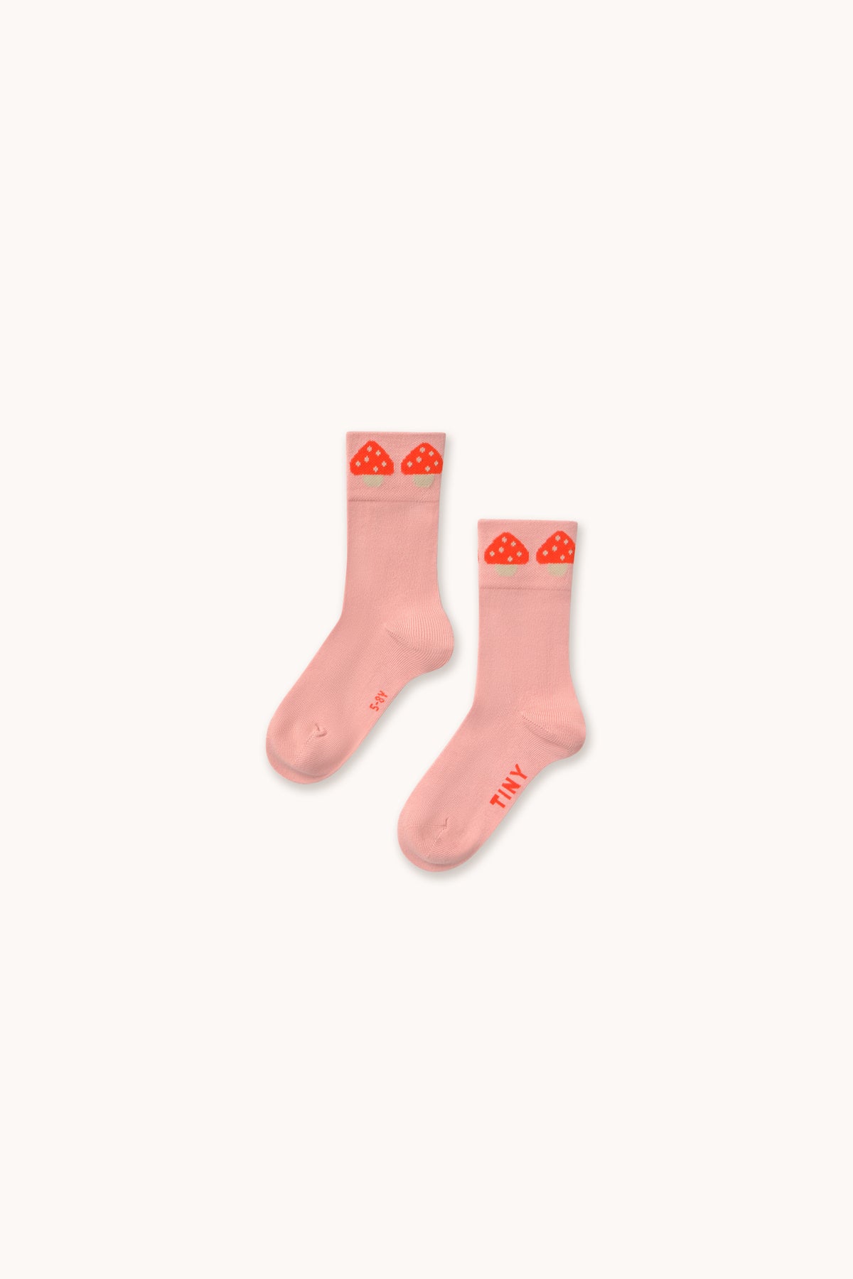 Tiny Cottons MUSHROOMS QUARTER SOCKS wild rose