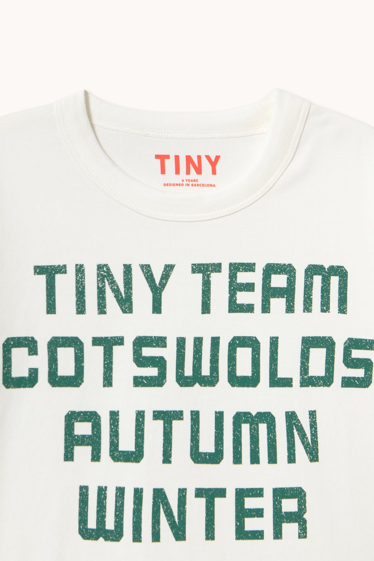 Tiny Cottons TINY TEAM GRAPHIC TEE off-white