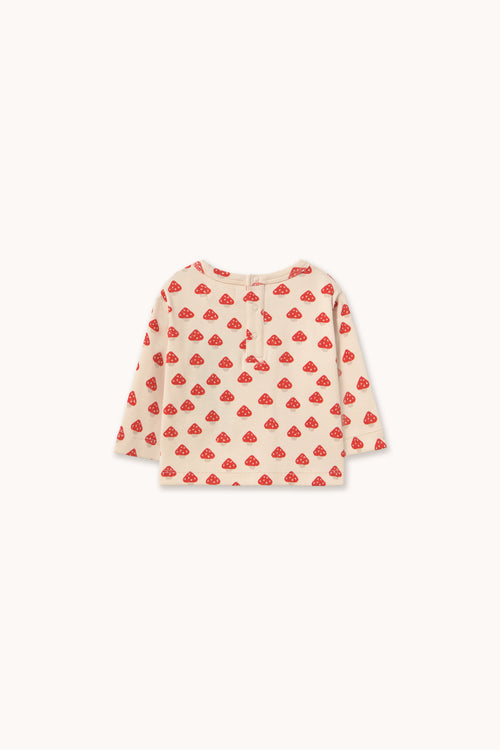 Tiny Cottons MINI MUSHROOMS RIB BABY TEE