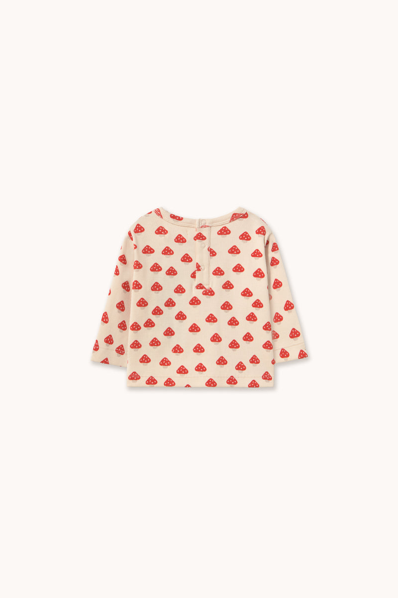 Tiny Cottons MINI MUSHROOMS RIB BABY TEE