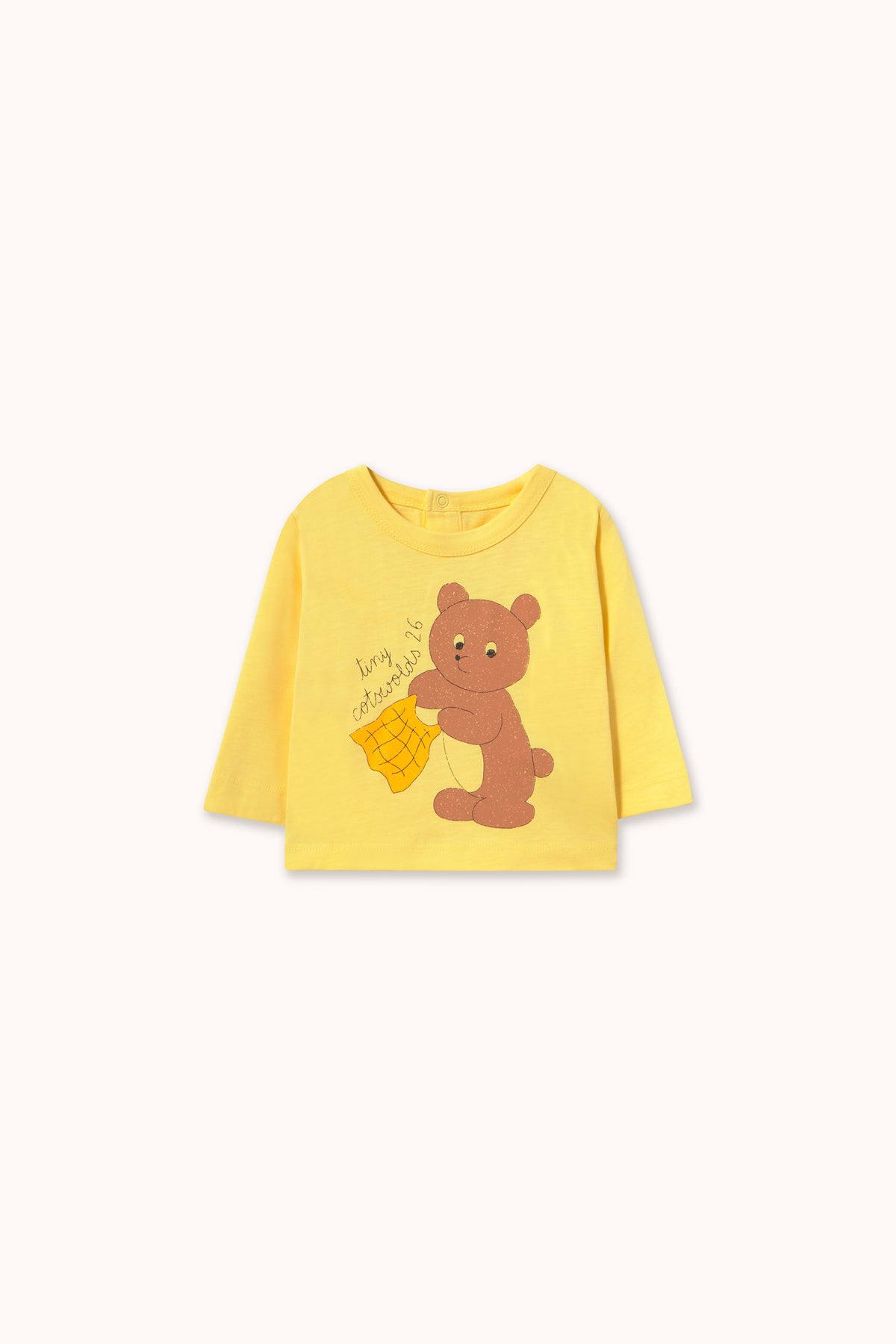 Tiny Cottons BEAR GRAPHIC BABY TEE mellow yellow