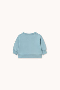 Tiny Cottons CURLY DOG GRAPHIC BABY SWEATSHIRT denim  blue