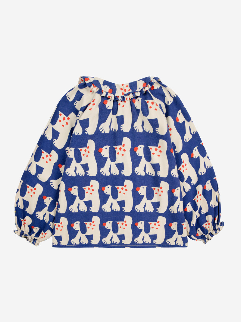 Bobo Choses Fairy Dog all over ranglan sleeve  woven blouse