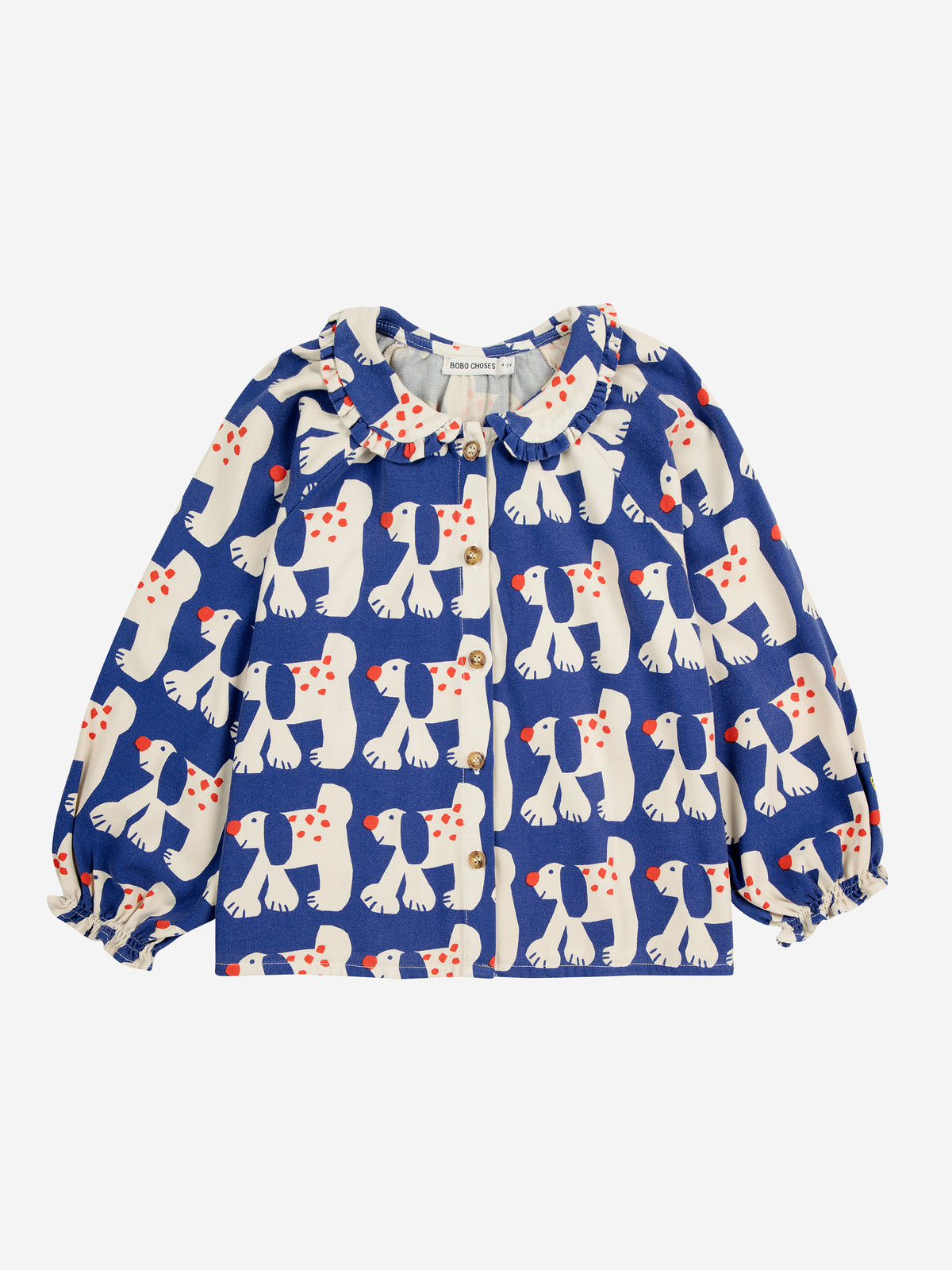 Bobo Choses Fairy Dog all over ranglan sleeve  woven blouse