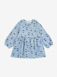 Bobo Choses Game Pawns all over light denim dress