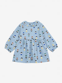 Bobo Choses Game Pawns all over light denim dress