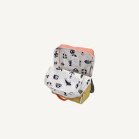 Sticky Lemon Backpack large - coral pink + reed green