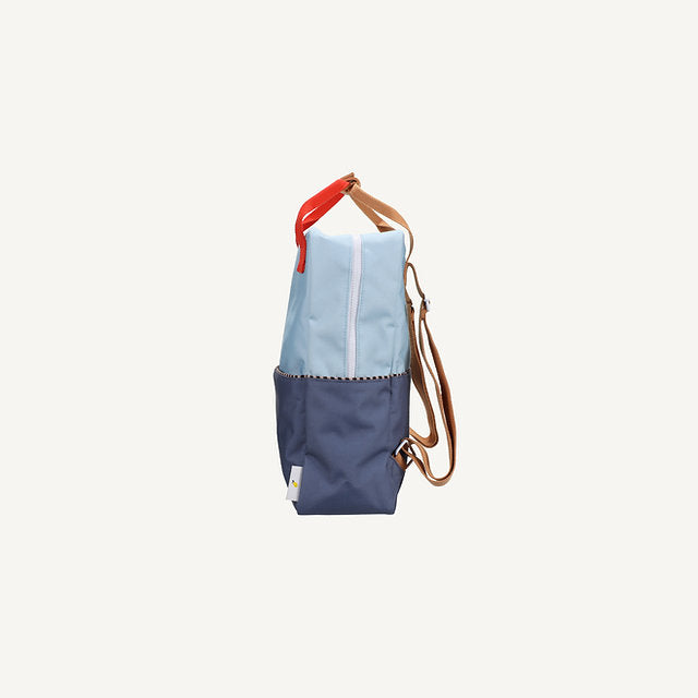 Sticky Lemon Backpack large zissou blue + blue whale