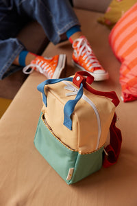 Sticky Lemon Backpack small- sandy yellow + aquatic green