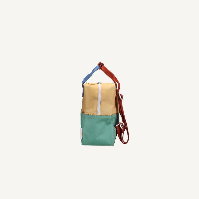 Sticky Lemon Backpack small- sandy yellow + aquatic green